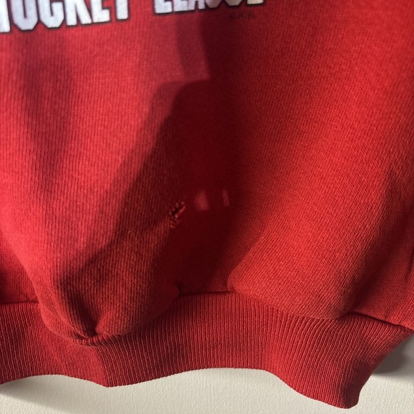VTG Detroit Red Wings Sweatshirt Youth 10-12 NHL Made in USA 50/50 Distressed - Picture 4 of 14